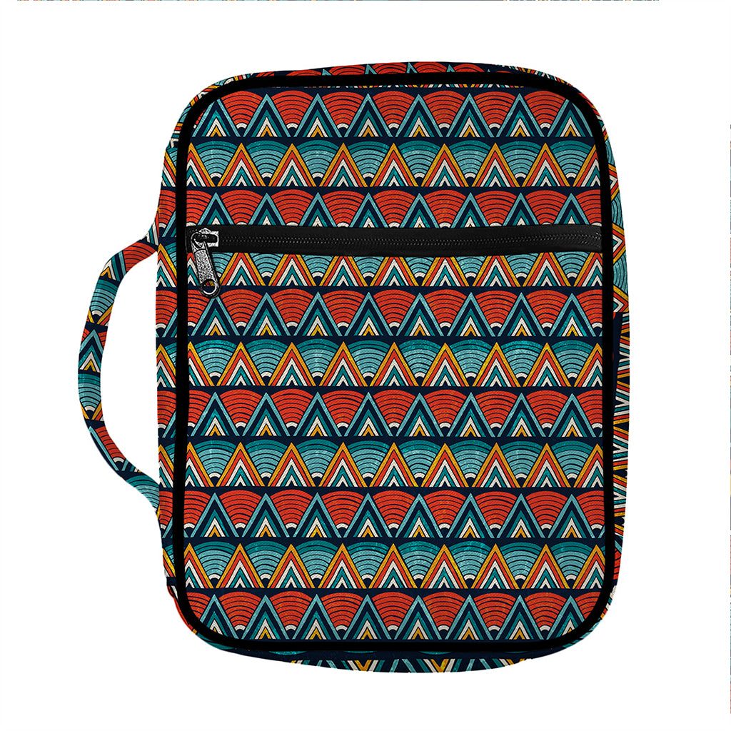 Ethnic African Inspired Pattern Print Front Pocket Bible Bag