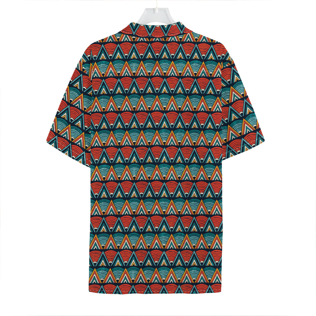 Ethnic African Inspired Pattern Print Hawaiian Shirt