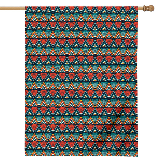 Ethnic African Inspired Pattern Print House Flag