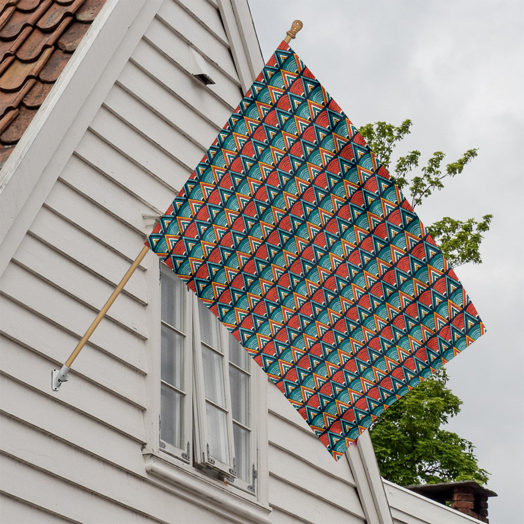 Ethnic African Inspired Pattern Print House Flag