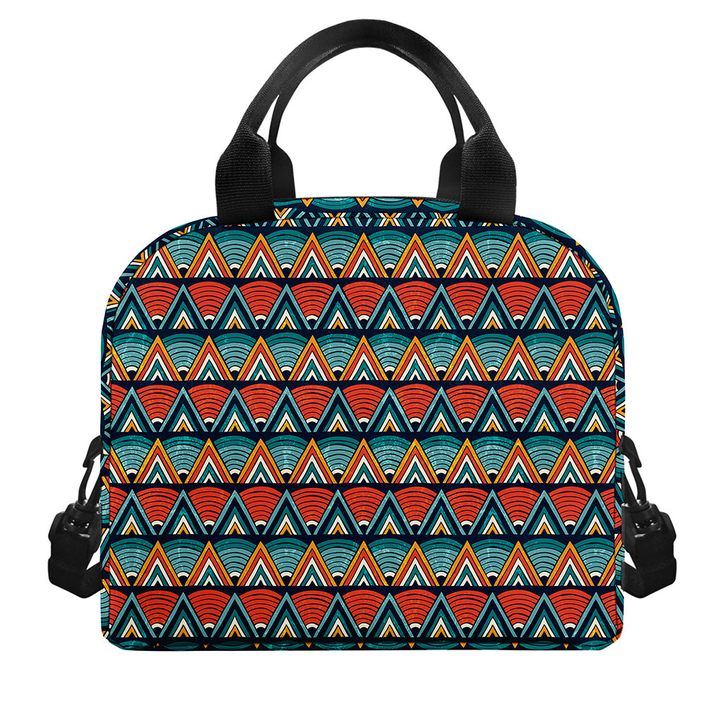 Ethnic African Inspired Pattern Print Insulated Lunch Bag