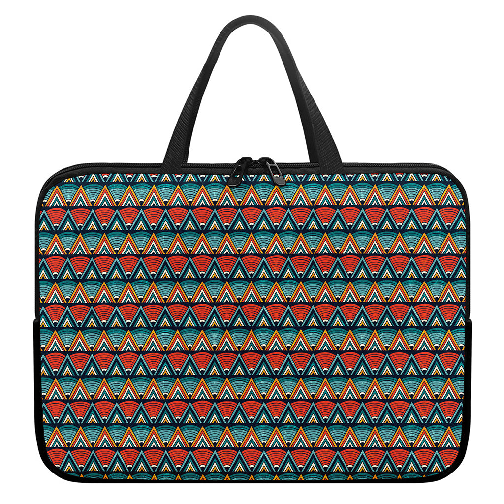 Ethnic African Inspired Pattern Print Laptop Sleeve With Handle