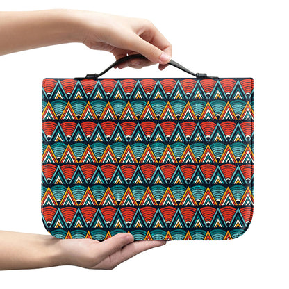 Ethnic African Inspired Pattern Print Leather Bible Cover