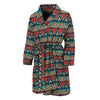 Ethnic African Inspired Pattern Print Men's Bathrobe