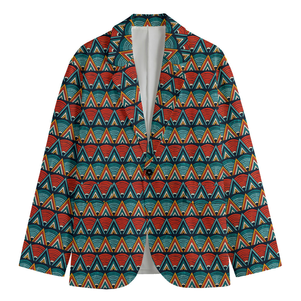 Ethnic African Inspired Pattern Print Men's Blazer