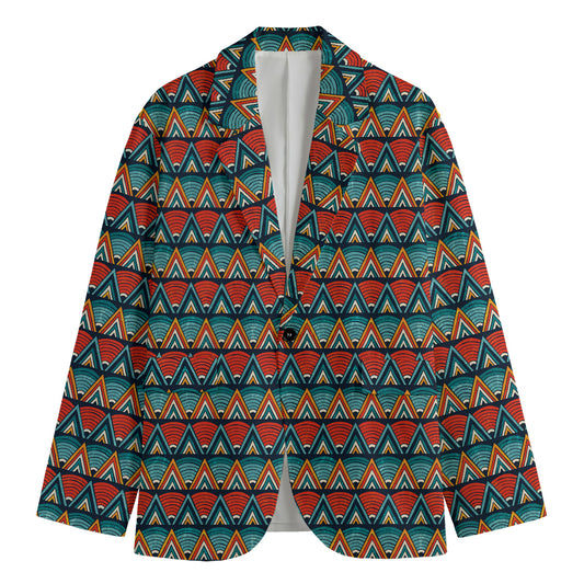 Ethnic African Inspired Pattern Print Men's Blazer