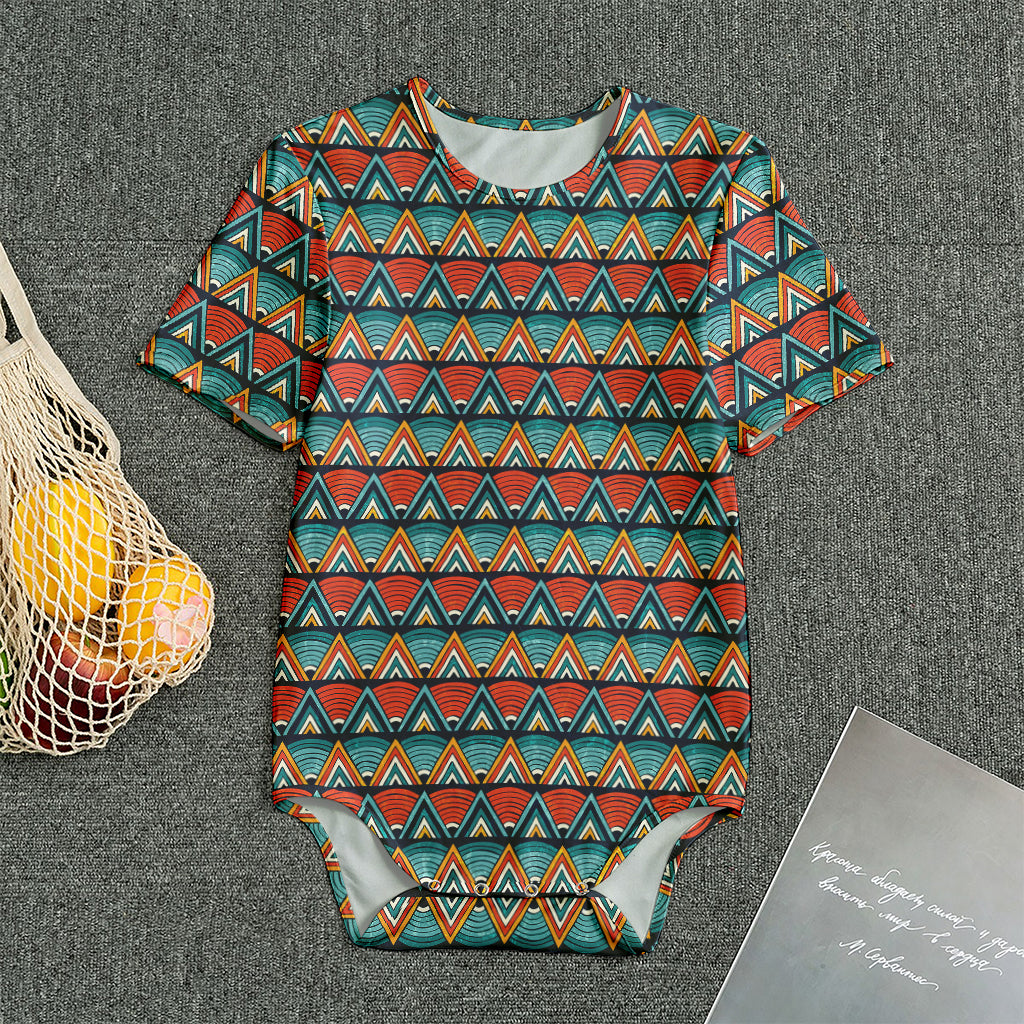 Ethnic African Inspired Pattern Print Men's Bodysuit