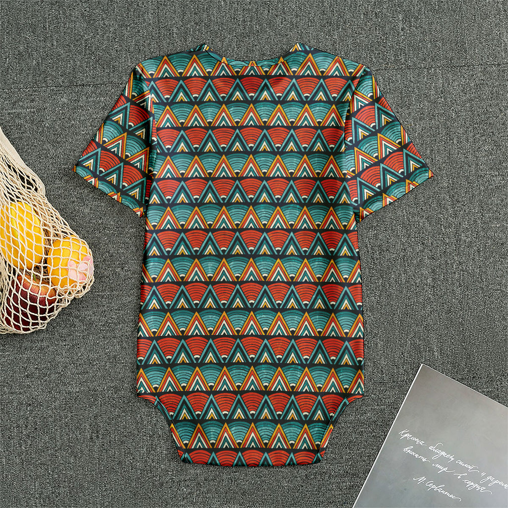 Ethnic African Inspired Pattern Print Men's Bodysuit