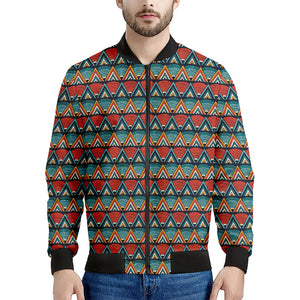 Ethnic African Inspired Pattern Print Men's Bomber Jacket