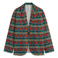 Ethnic African Inspired Pattern Print Men's Cotton Blazer