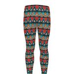 Ethnic African Inspired Pattern Print Men's leggings