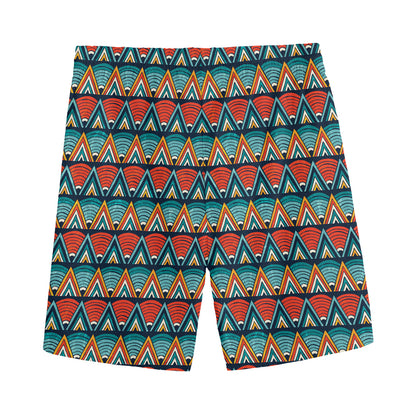 Ethnic African Inspired Pattern Print Men's Sports Shorts