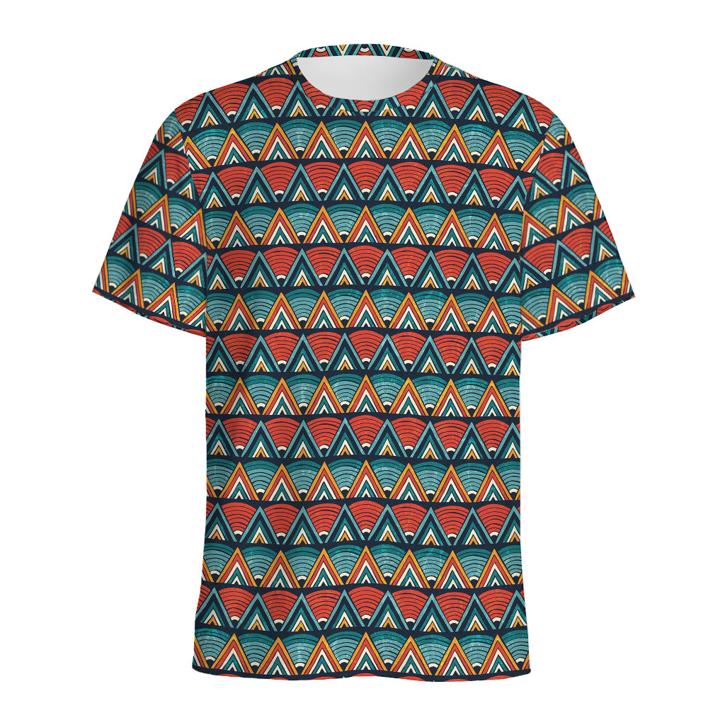 Ethnic African Inspired Pattern Print Men's Sports T-Shirt