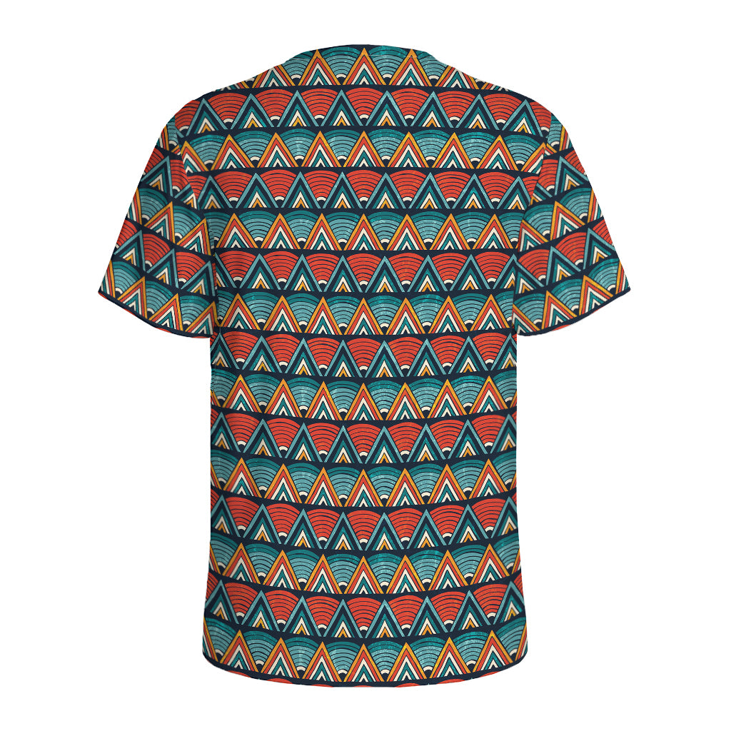 Ethnic African Inspired Pattern Print Men's Sports T-Shirt