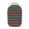 Ethnic African Inspired Pattern Print Mesh Laundry Hamper