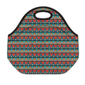 Ethnic African Inspired Pattern Print Neoprene Lunch Bag