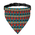 Ethnic African Inspired Pattern Print Over The Collar Dog Bandana