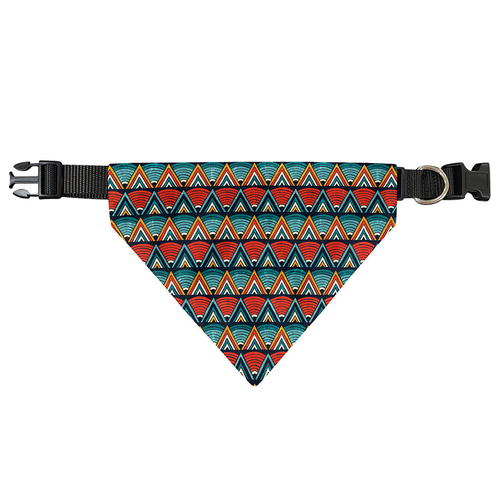 Ethnic African Inspired Pattern Print Over The Collar Dog Bandana