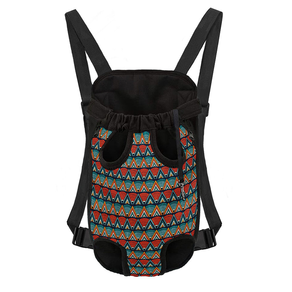 Ethnic African Inspired Pattern Print Pet Carrier Backpack