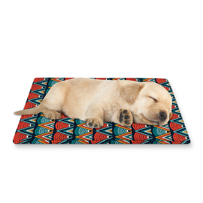Ethnic African Inspired Pattern Print Pet Cooling Mat Cover