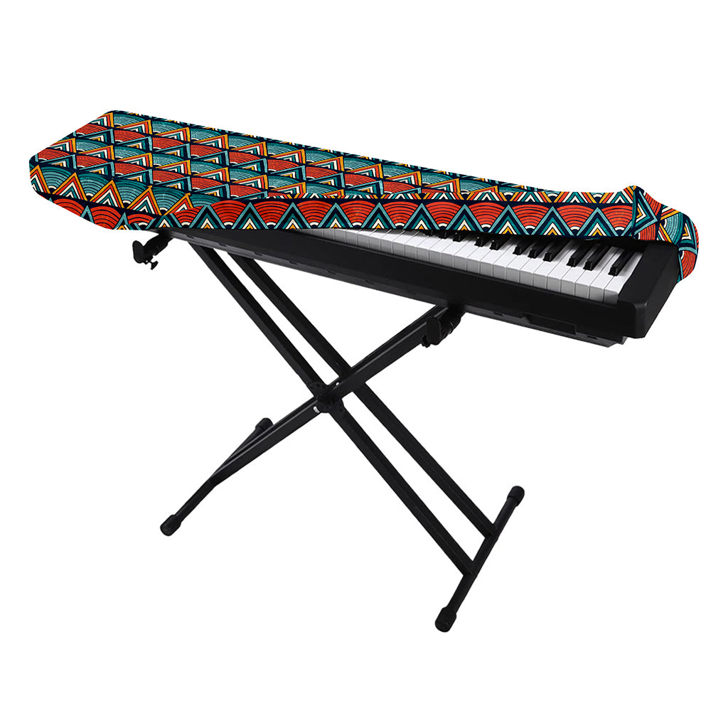 Ethnic African Inspired Pattern Print Piano Keyboard Cover