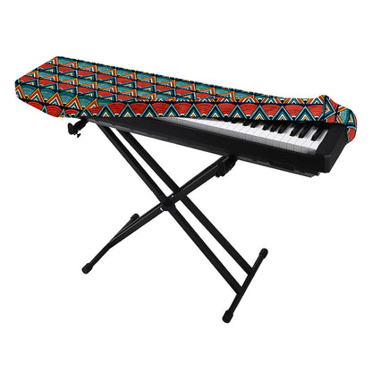 Ethnic African Inspired Pattern Print Piano Keyboard Cover