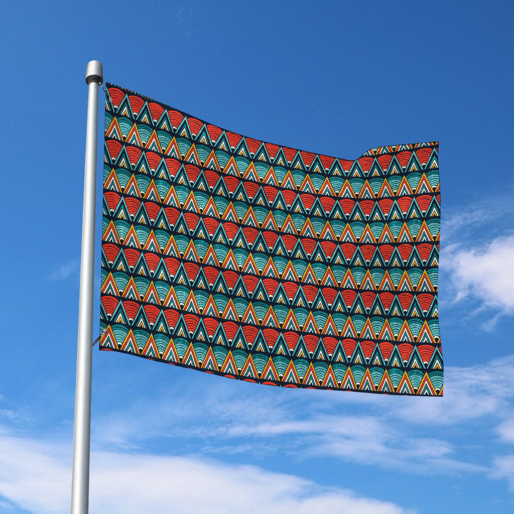 Ethnic African Inspired Pattern Print Polyester Flag