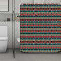 Ethnic African Inspired Pattern Print Polyester Shower Curtain