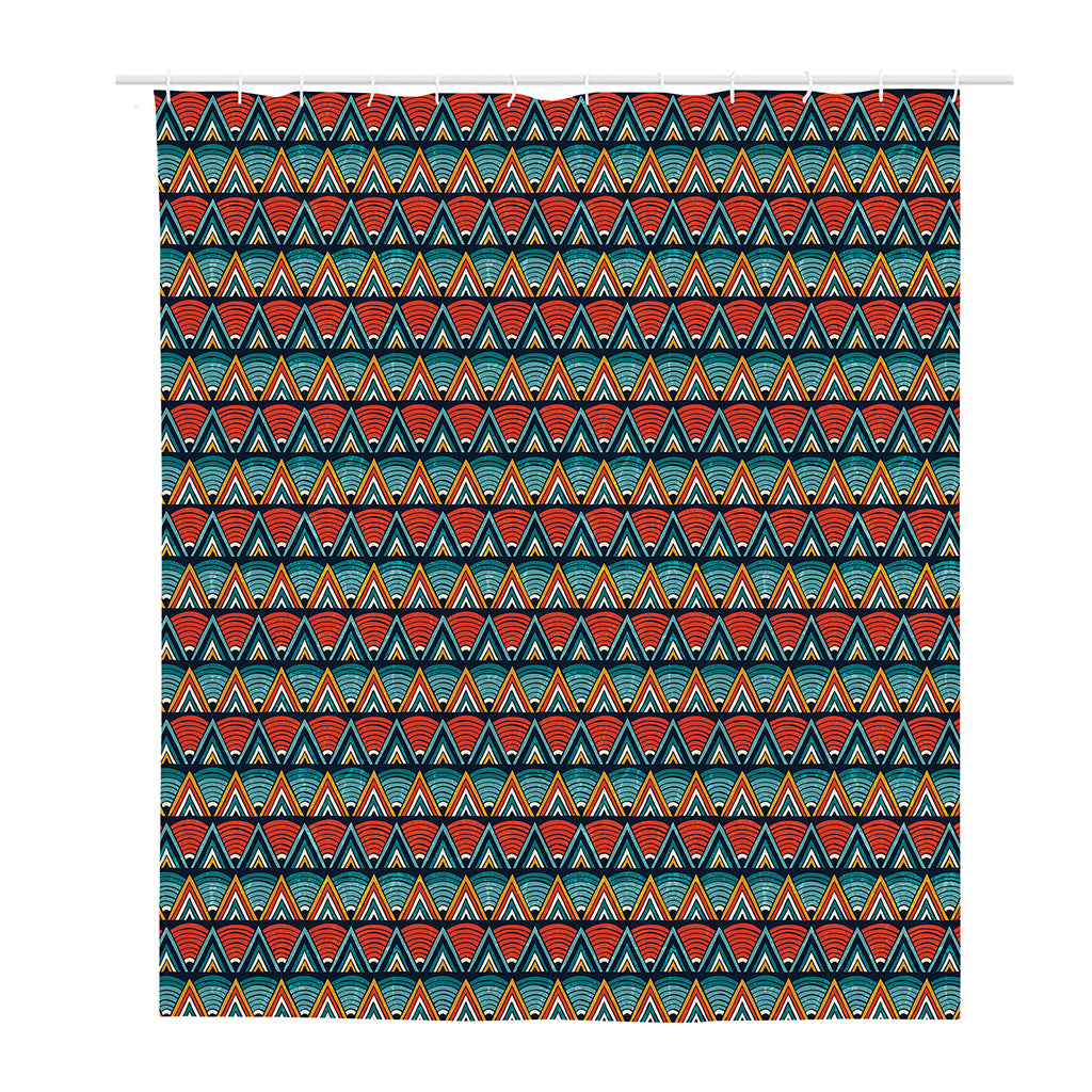 Ethnic African Inspired Pattern Print Polyester Shower Curtain