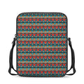 Ethnic African Inspired Pattern Print Rectangular Crossbody Bag
