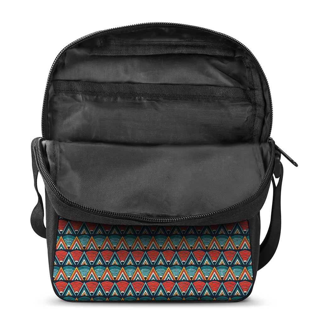 Ethnic African Inspired Pattern Print Rectangular Crossbody Bag