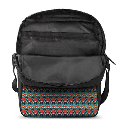 Ethnic African Inspired Pattern Print Rectangular Crossbody Bag