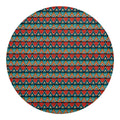 Ethnic African Inspired Pattern Print Round Blanket