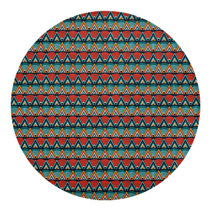 Ethnic African Inspired Pattern Print Round Blanket
