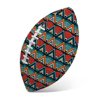 Ethnic African Inspired Pattern Print Rugby Ball