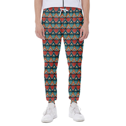 Ethnic African Inspired Pattern Print Scuba Joggers
