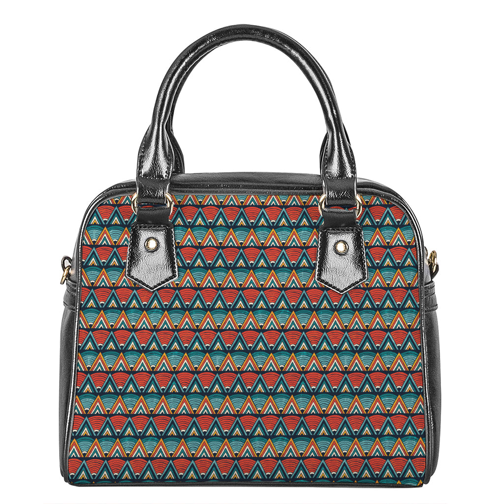 Ethnic African Inspired Pattern Print Shoulder Handbag