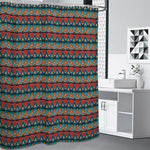 Ethnic African Inspired Pattern Print Shower Curtain