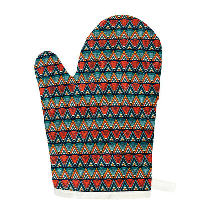 Ethnic African Inspired Pattern Print Single Oven Mitt
