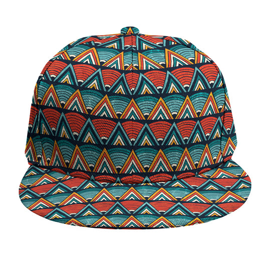 Ethnic African Inspired Pattern Print Snapback Cap