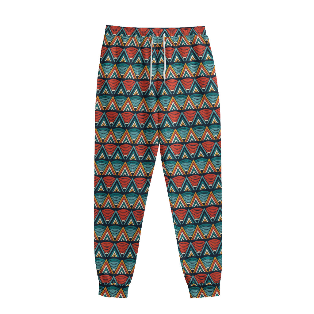 Ethnic African Inspired Pattern Print Sweatpants