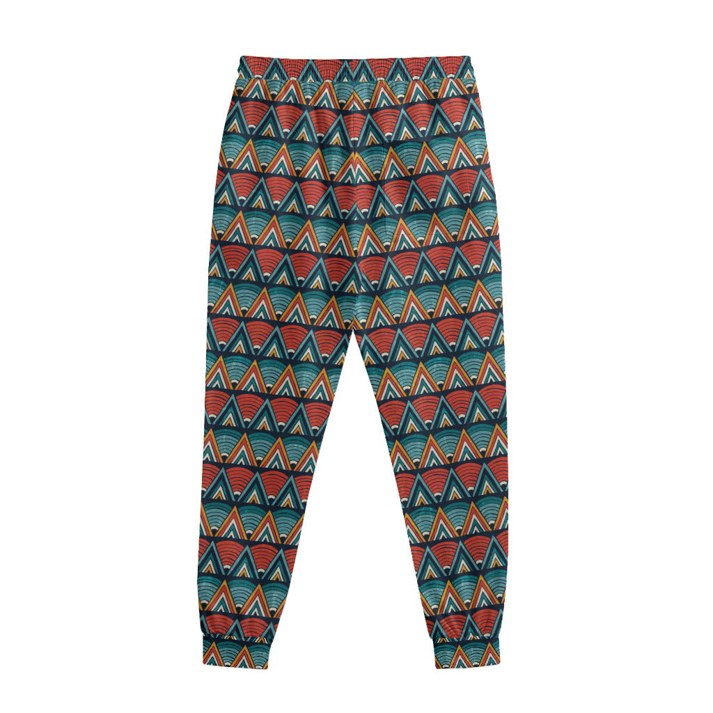 Ethnic African Inspired Pattern Print Sweatpants