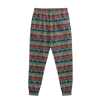 Ethnic African Inspired Pattern Print Sweatpants