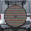 Ethnic African Inspired Pattern Print Tire Cover With Camera Hole