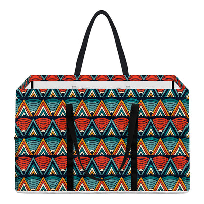 Ethnic African Inspired Pattern Print Utility Tote Bag