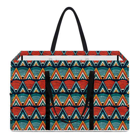 Ethnic African Inspired Pattern Print Utility Tote Bag