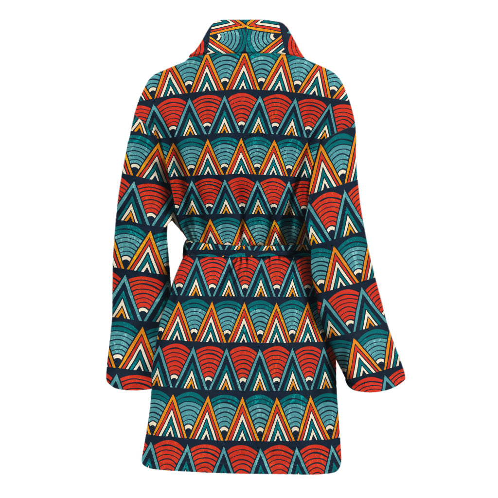 Ethnic African Inspired Pattern Print Women's Bathrobe