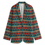 Ethnic African Inspired Pattern Print Women's Blazer