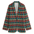 Ethnic African Inspired Pattern Print Women's Cotton Blazer