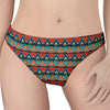 Ethnic African Inspired Pattern Print Women's Thong